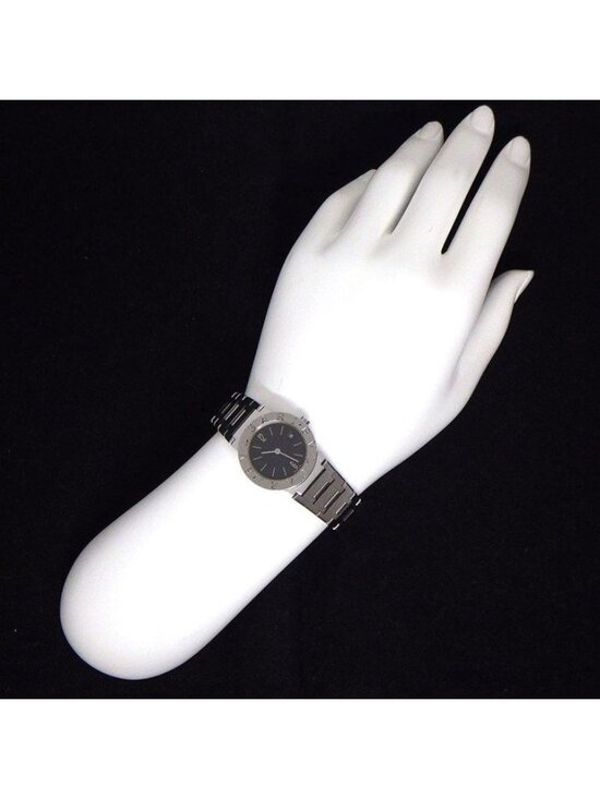 Bvlgari Watch Date Black Dial SS Quartz Analog main image 5